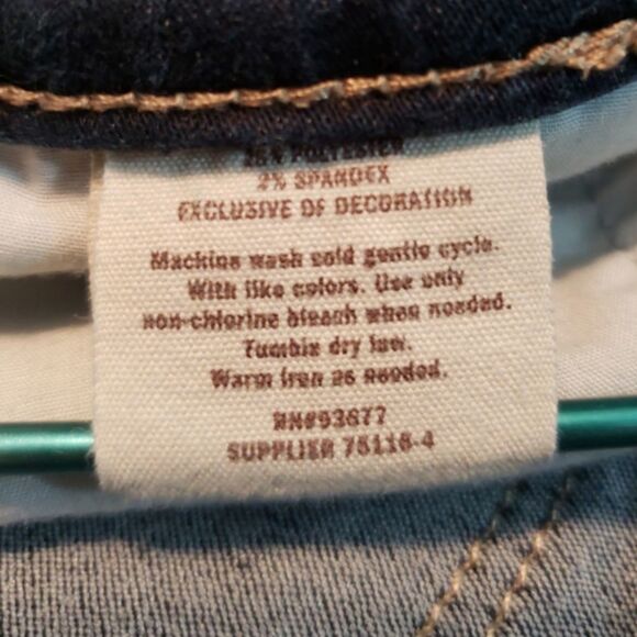 Decree Jeans Size 1 Women's Skinny Jeans Stretch Blue Denim Pants Low Rise Jeans - Picture 6 of 7